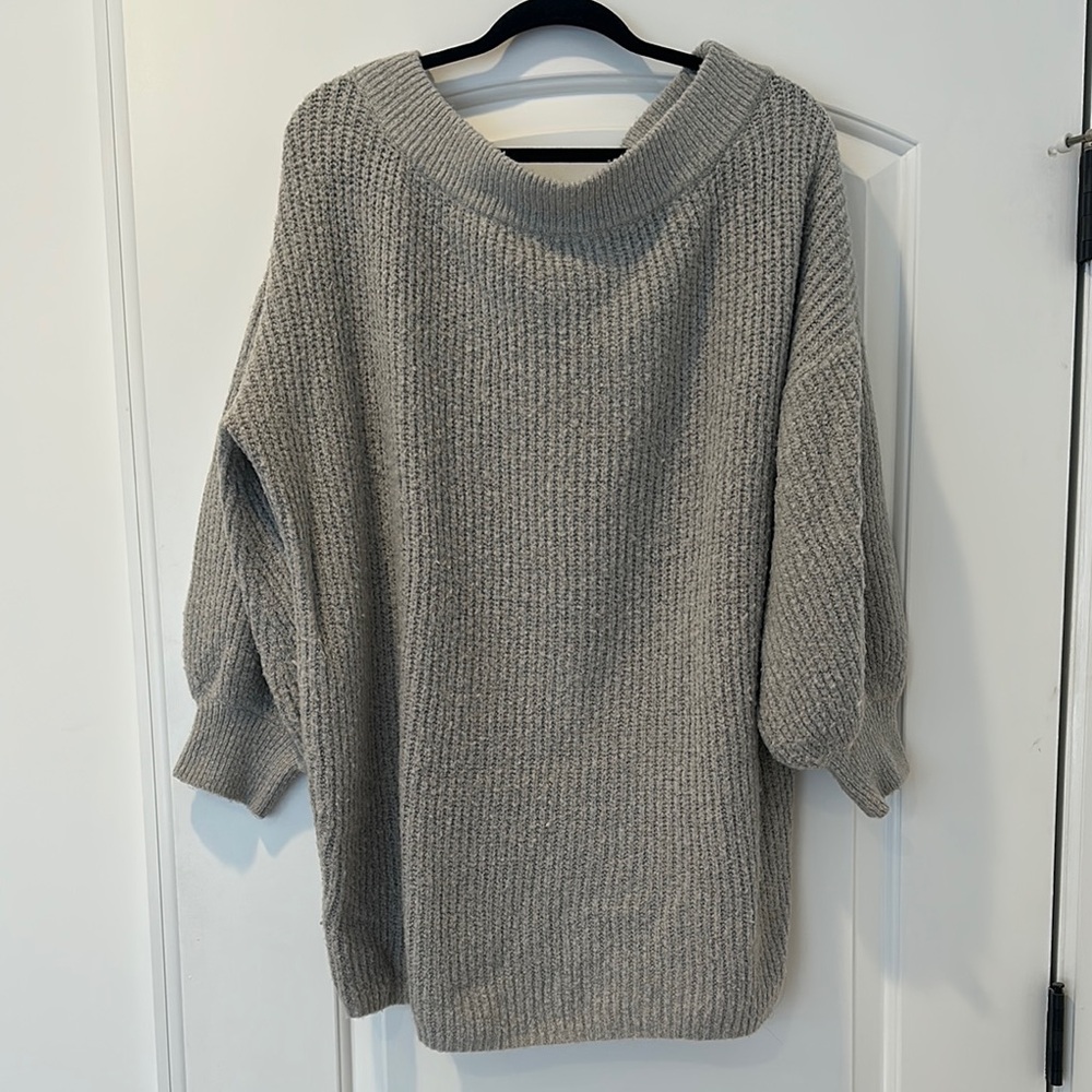 Express Sweater Dress Off the Shoulder Mini